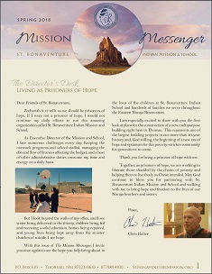 St. Bonaventure Mission Messenger Newsletter Spring 2018